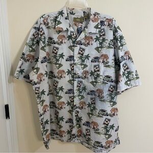 Natural Issue Island Vibes Men's Short Sleeve Casual Shirt Size 2XLT